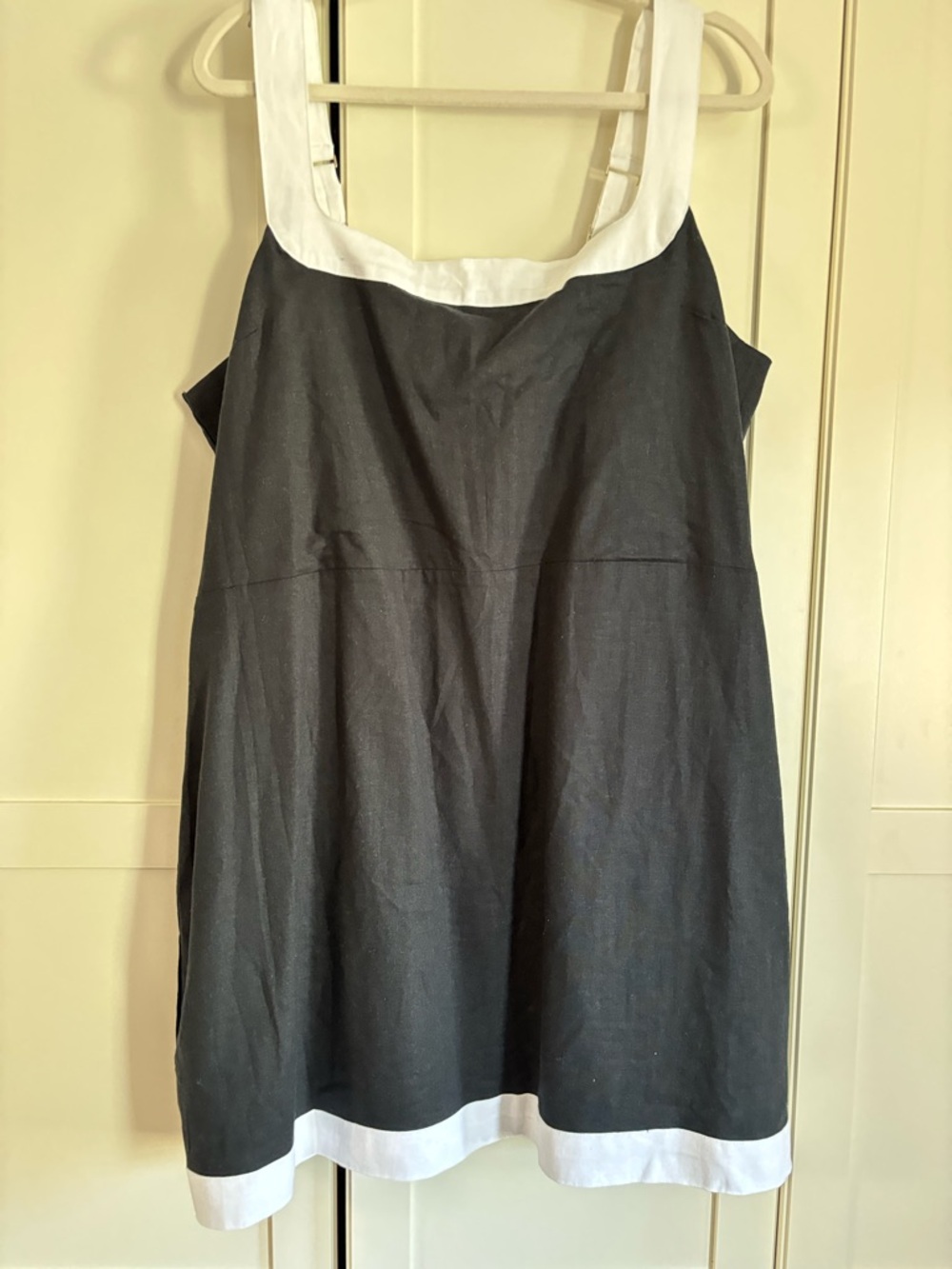 Abercrombie & Fitch Black Mini Dress with White Trim